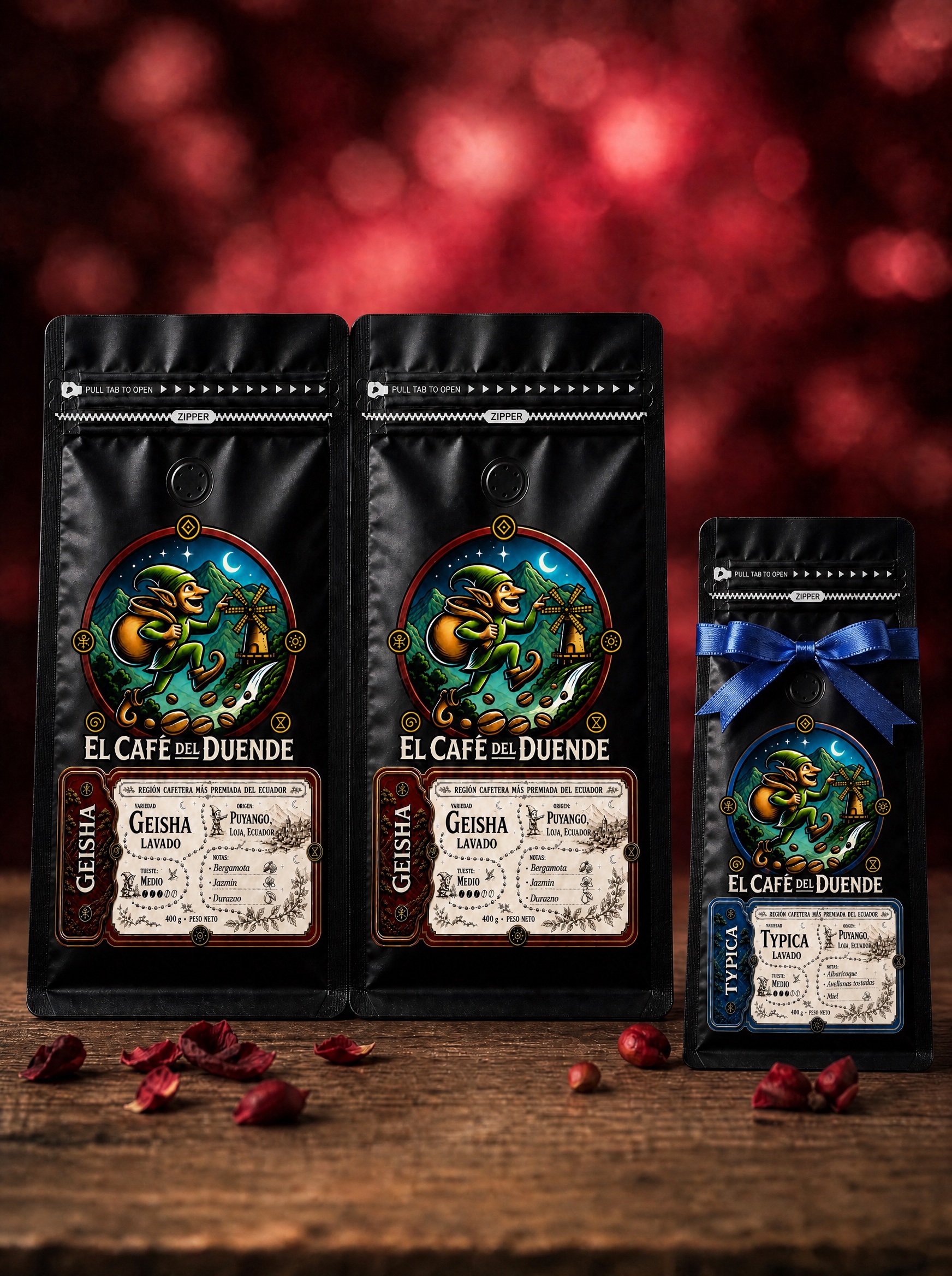 Dúo Geisha con Typica de regalo.