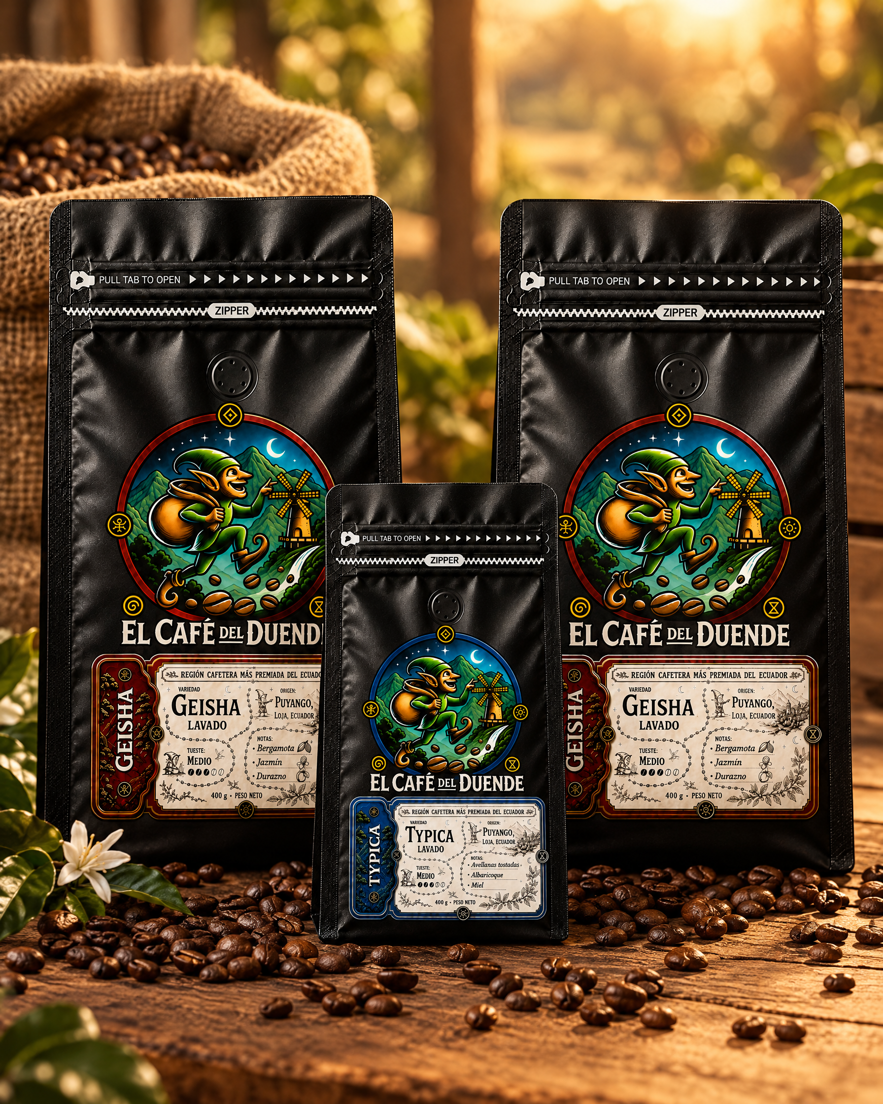 Dúo Geisha con Typica de regalo