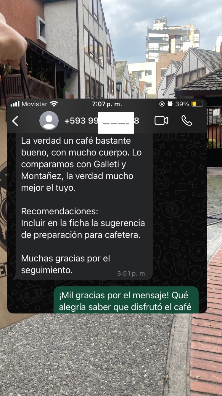 Reseña comparando el café con otras marcas conocidas: mucho mejor el de El Café del Duende.